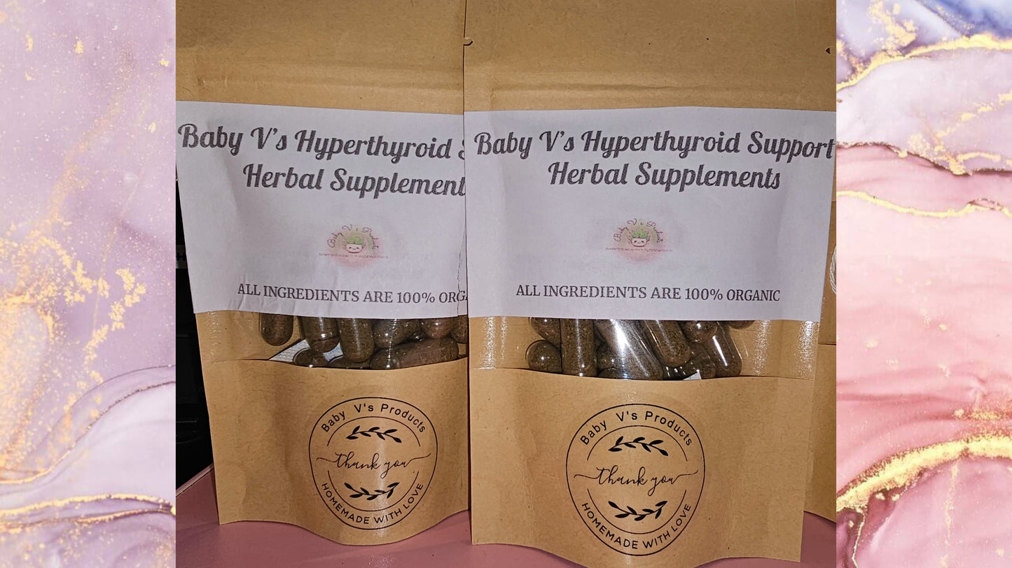 Baby V's Hyperthyroid Support-Organic Herbal Supplements