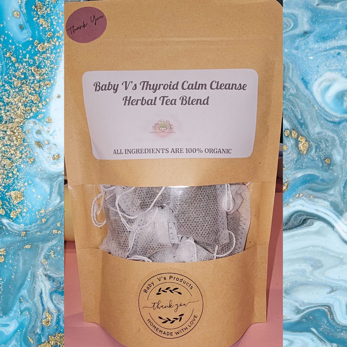 Baby V's Hyperthyroid Calm Cleanse Herbal Tea Blend