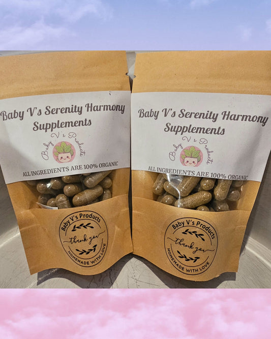 Baby V's Serenity Harmony Supplements.....Peace of mind naturally