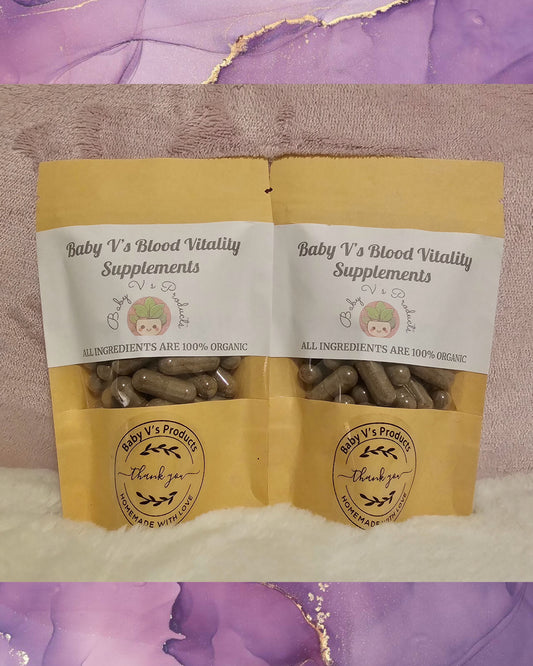 Baby V's Blood Vitality Supplement-100% Organic - for healthy RBC, iron, hemoglobin, and ferritin levels‼️💪🏾