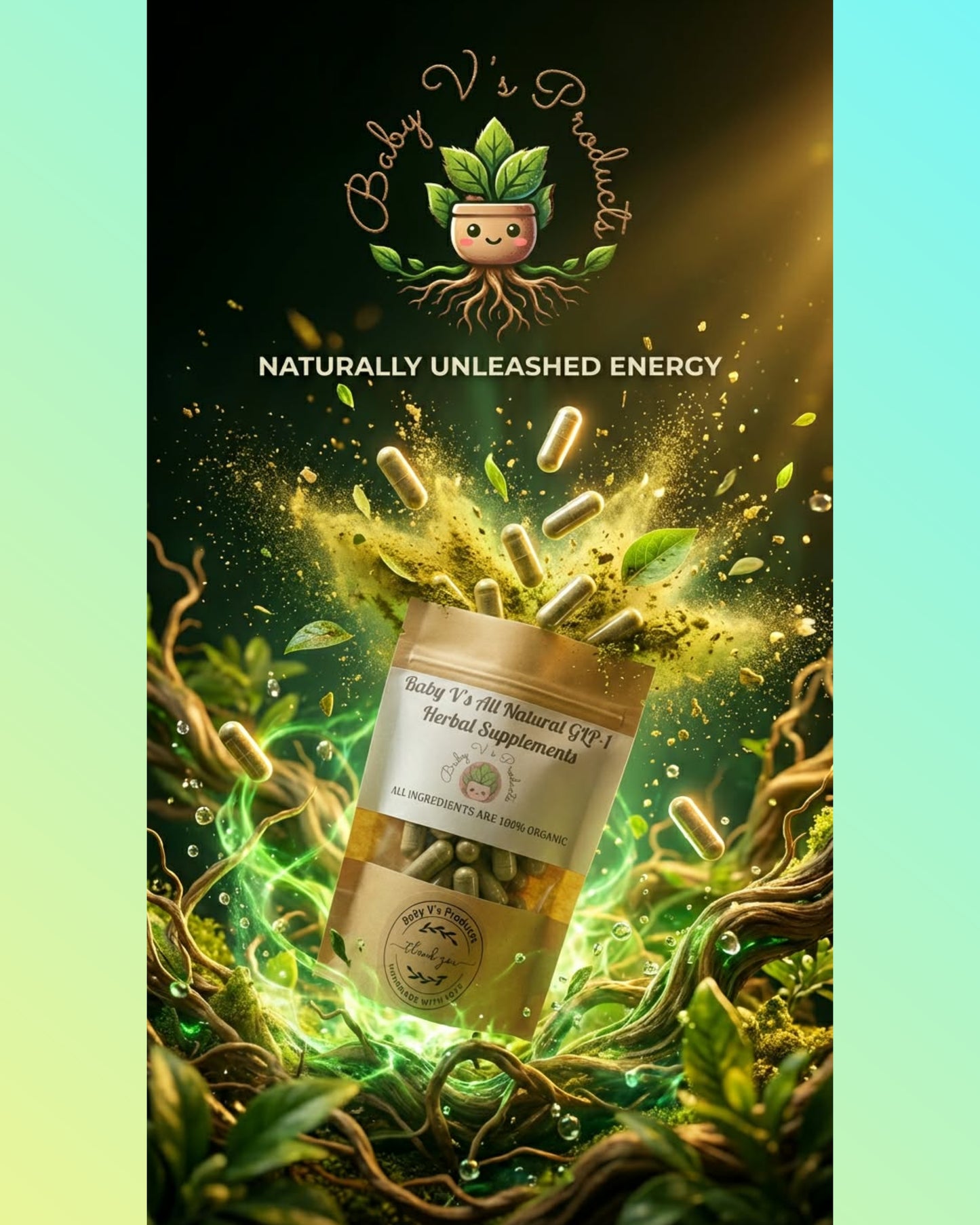 Baby V's All Natural GLP-1 Herbal Support Supplements